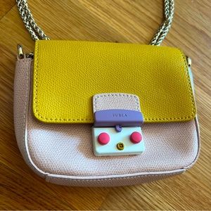 Furla Metropolis Leather Mini Crossbody Bag
